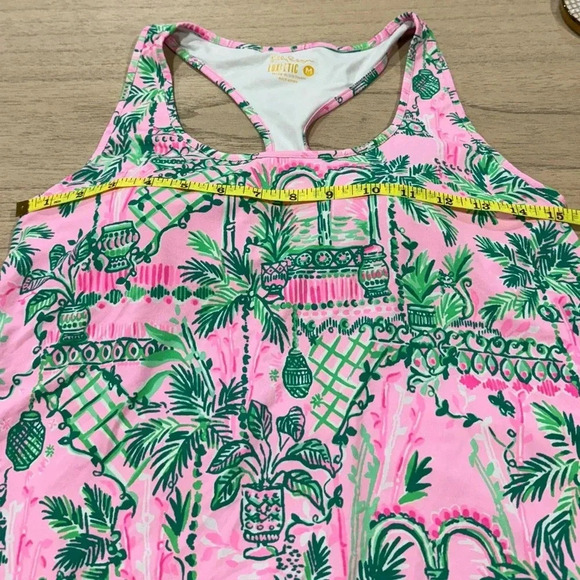 Lilly Pulitzer Tank Top Luxletic X Meryl Mina Built in bra UPF 50 active workout - Picture 4 of 8